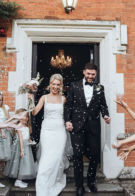 Wedding day hair styling