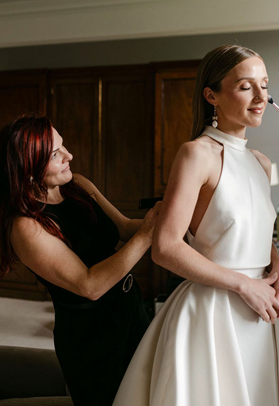 Wedding day styling