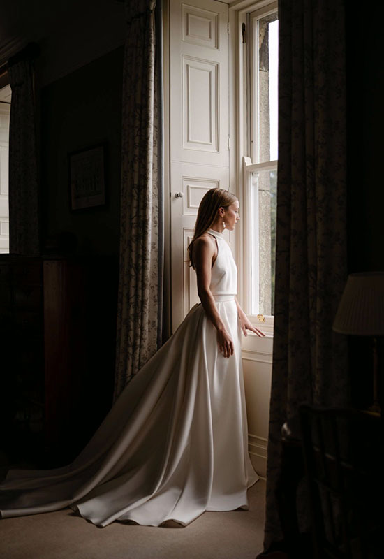 Wedding day hair styling