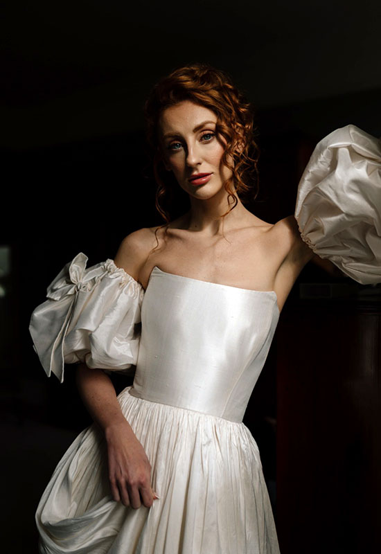 Wedding day hair styling